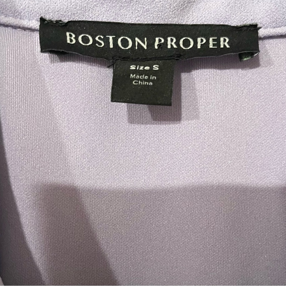 Boston Proper Solid Zippered Front Sleeveless Col… - image 4